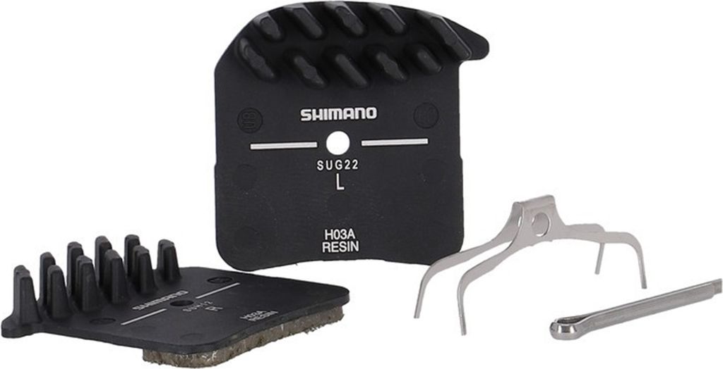 Shimano schijfremblokken H03A, met koelribben, Productafbeelding 