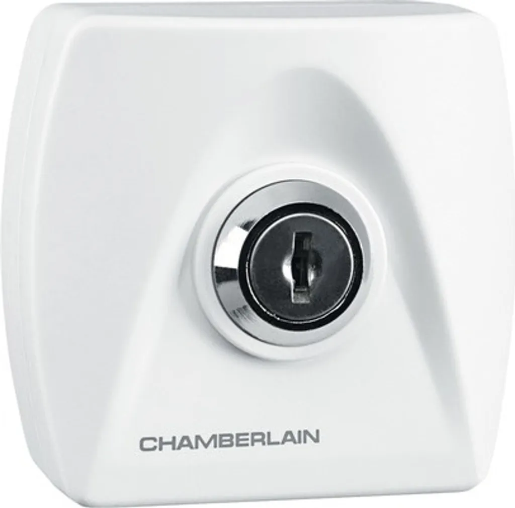 Verrou de garage à bouton Chamberlain 41REV de 75 mm coloris blanc
