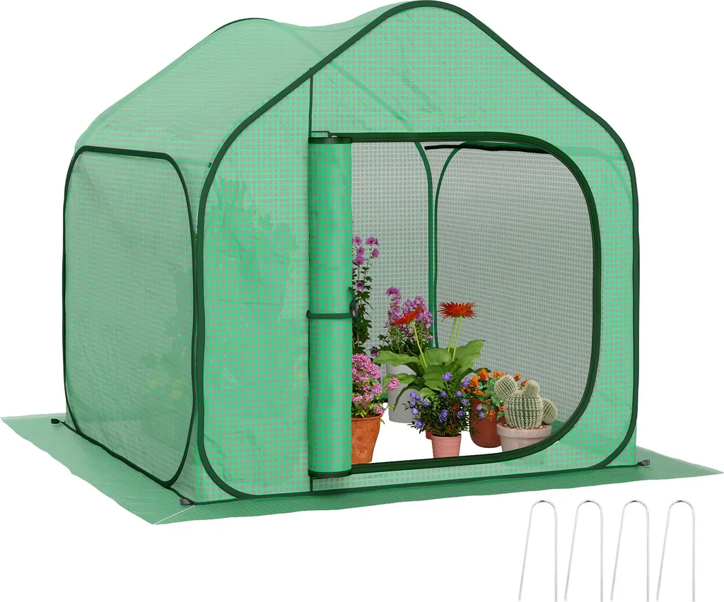 Protégez vos Plantes du Gel avec la Mini Serre Pop-up Outsunny 150x148 cm