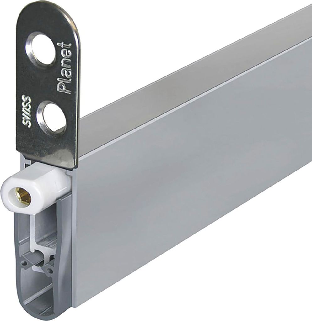 Planet Türdichter HS-RD Zugluftstopper automatisch für Drehtüren Länge 871mm Aluminium natur