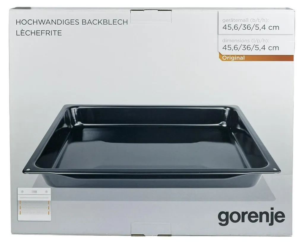 Lèchefrite Gorenje 242135 Plaque à Pâtisserie Anti-adhésive 46cm Large