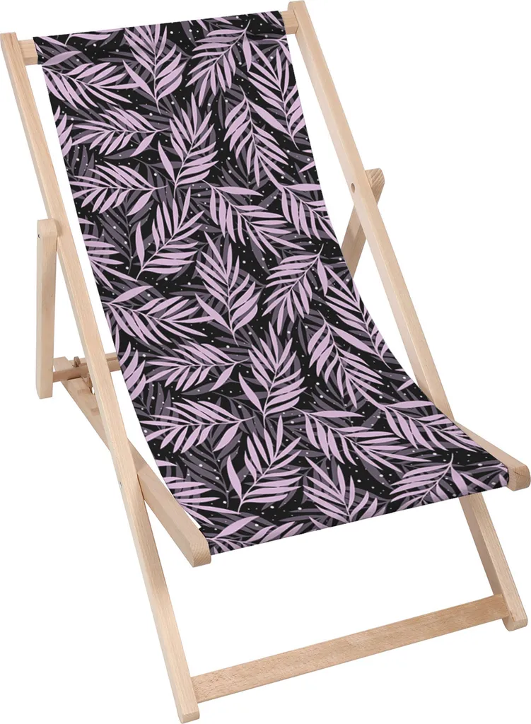 Sdraio Dreamroots Legno Faggio 130kg Palm Leaves - Lettino Relax 3 Fasi
