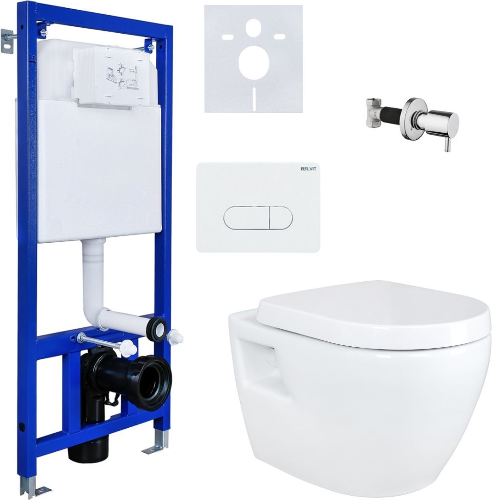 Hänge Dusch WC Taharet Bidet Toilette Vorwandelement Spülkasten + Ventil + AC90L