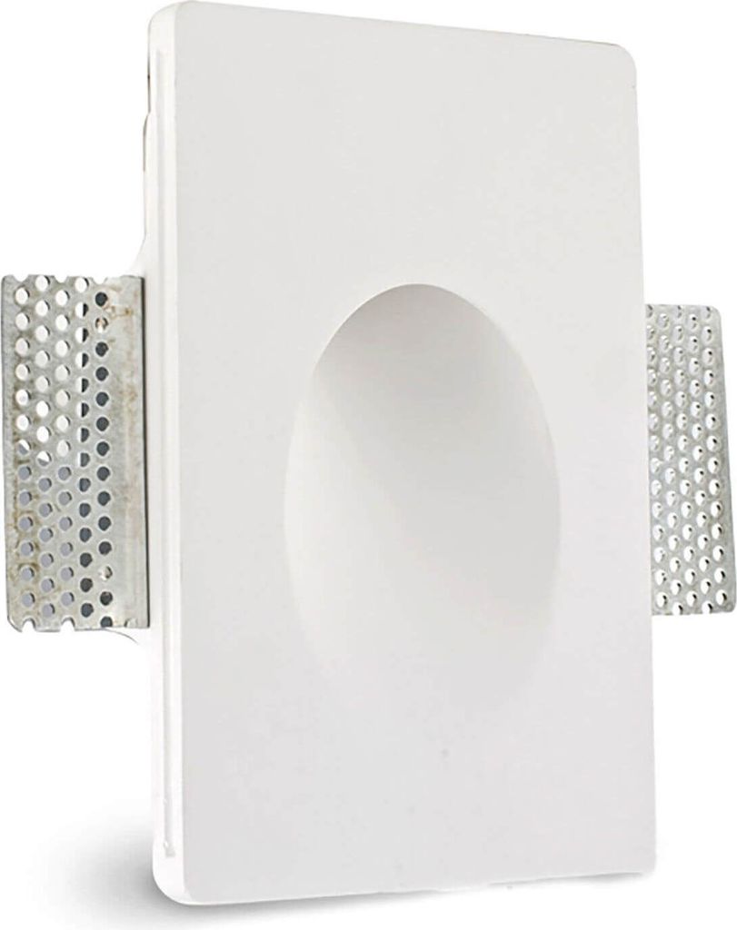 ISOLED Gips-Wand-Einbauleuchte, viereckig, GU4/MR11, große Produktbild 