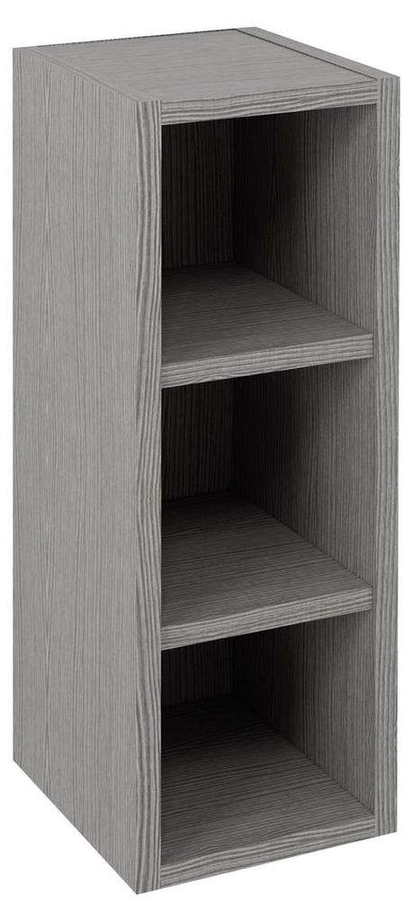 Sapho ESPACE offenes Regalschrank 20x60x22cm, Silbereiche