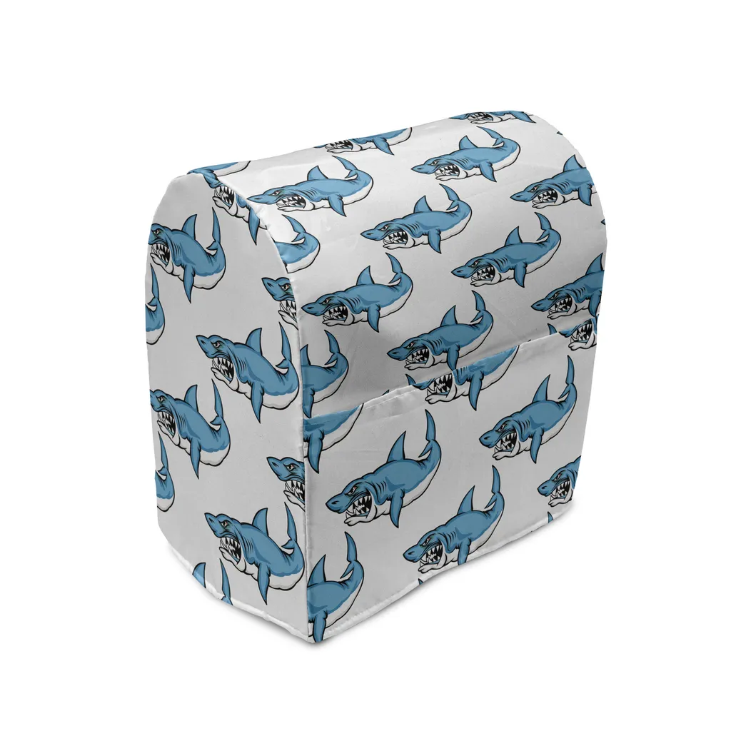 Couverture de Protection pour Robot de Cuisine avec Poches de Rangement Bleu