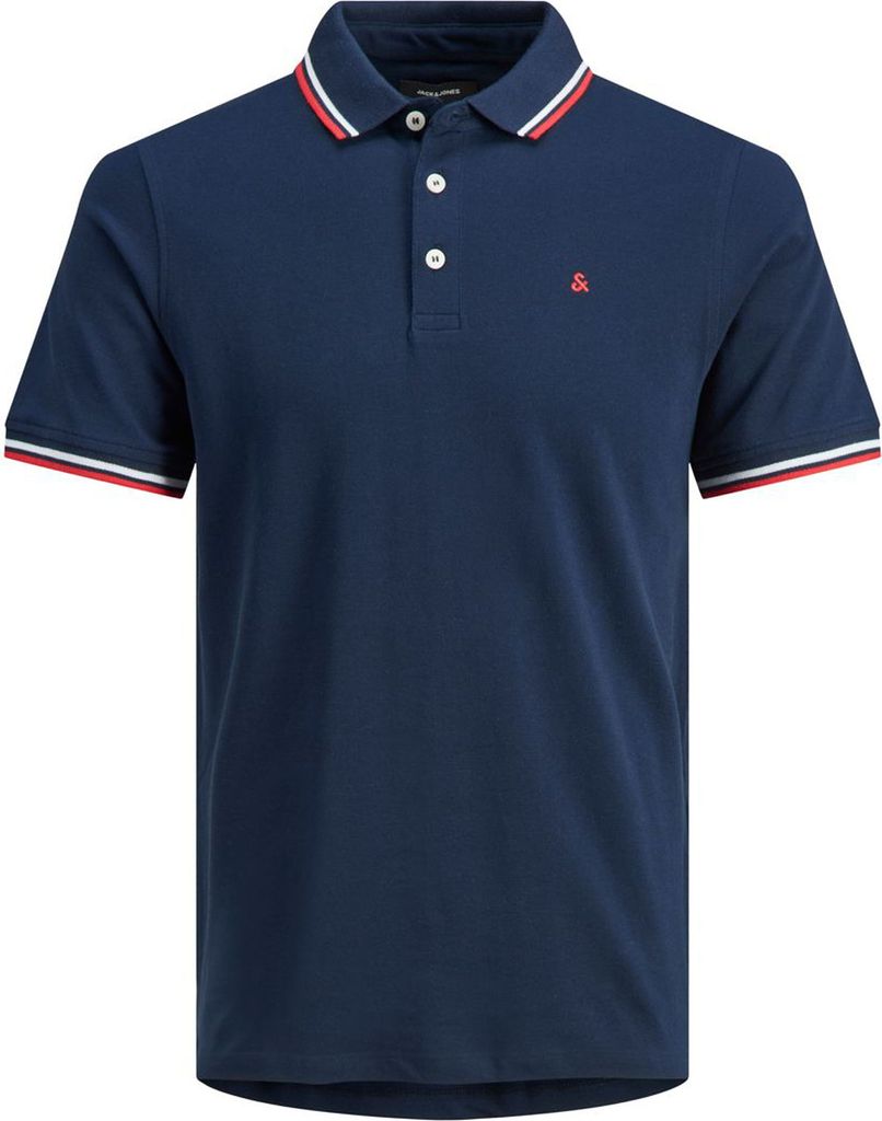 Herren + Fit Polo Shirt Kurzarm Pique Hemd JJEPAULOS Big Size |