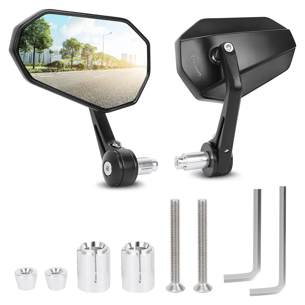 Paire de rétroviseurs pour scooter et quad orientables à 360 degrés