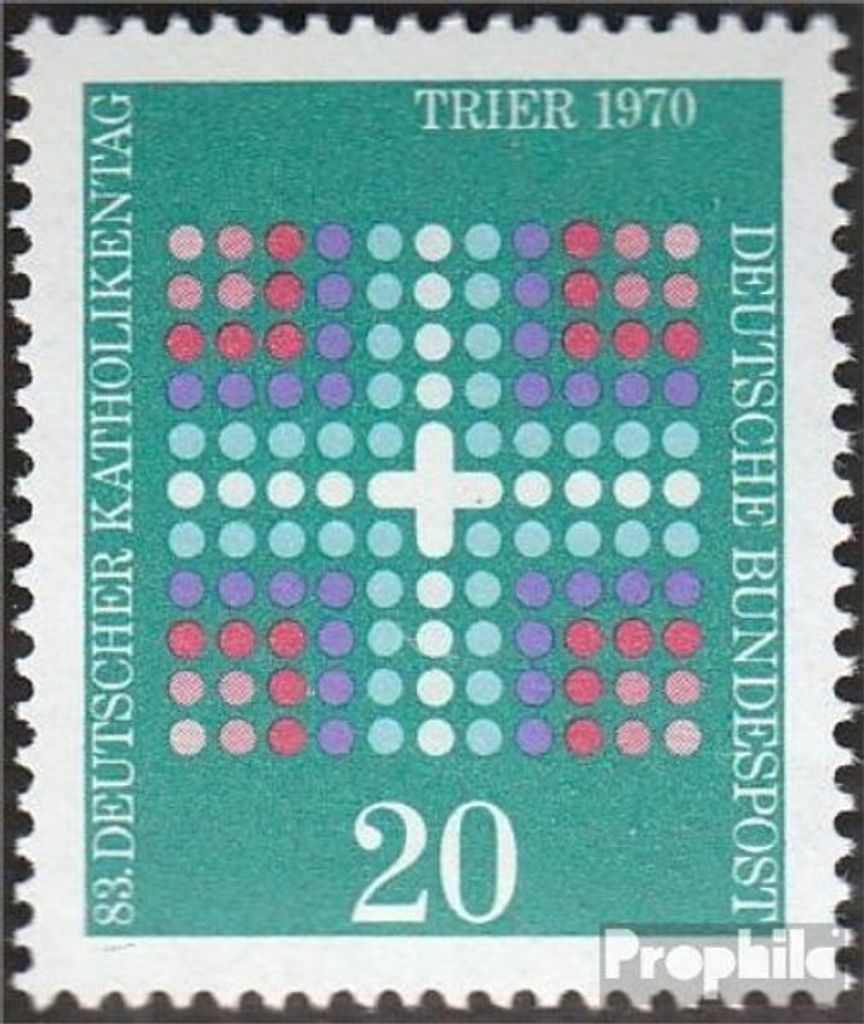 Briefmarken BRD (BR.Deutschland) 1970 Mi 648 (kompl.Ausg.) FDC Deutscher Katholikentag