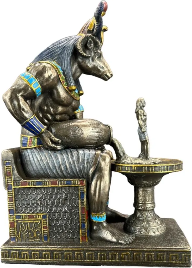Idée Cadeau Égyptologie : Statuette Chnoum 21,5 cm pour Bureau