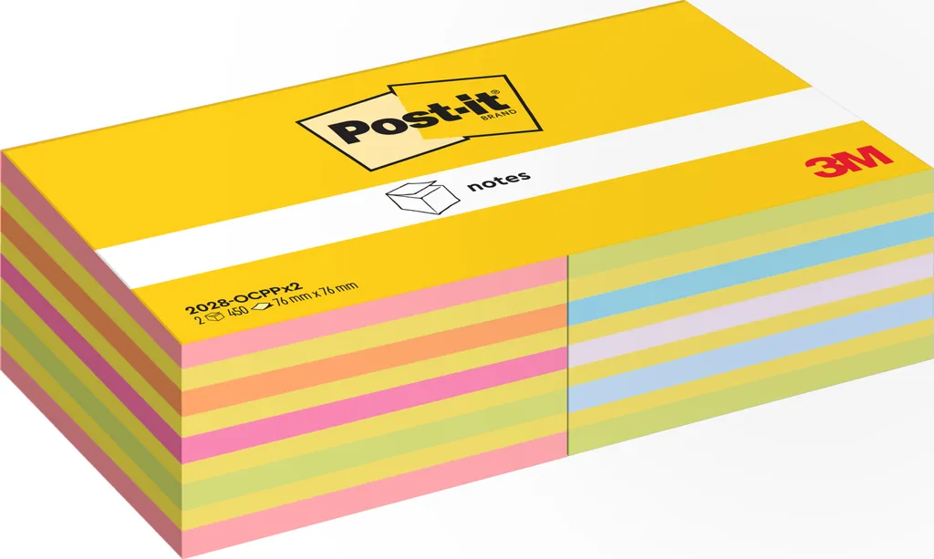 Post-it 2028-OCPPX2 : Fini les Oublis avec ces Notes Adhésives Bleues