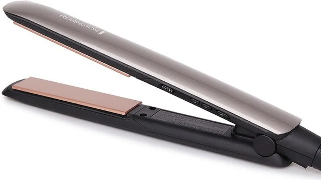Lisseur Remington S8590 Keratin Therapy Bronze : plaques céramique et soin kératine