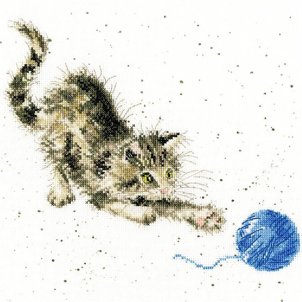 Kit point de croix Bothy Threads Chatons 26x26 cm diagramme détaillé
