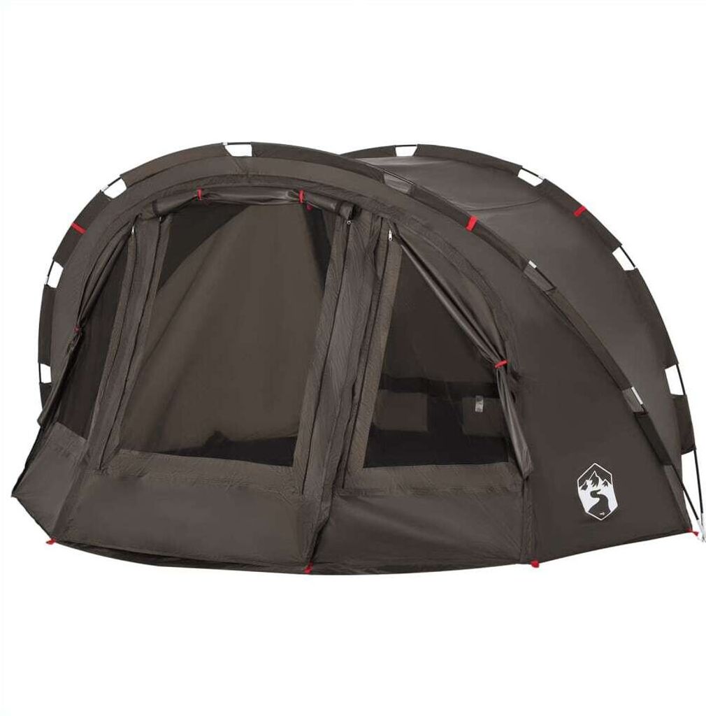 vidaXL Tenda da pesca 4 persone marrone impermeabile Immagine del prodotto 