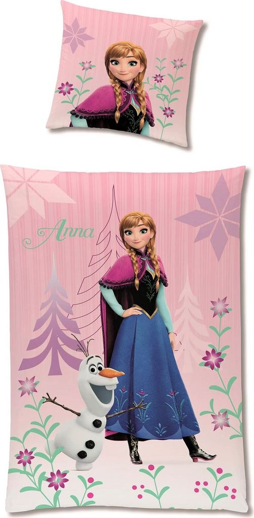 Disney Frozen Die Eiskönigin Bettwäsche Set mit Anna und Produktbild 5