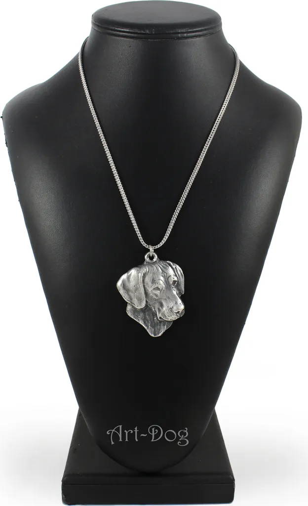 Rhodesian Ridgeback - collana con cane, ciondolo con cane su catena d'argento, gioielli unici del marchio Art-Dog
