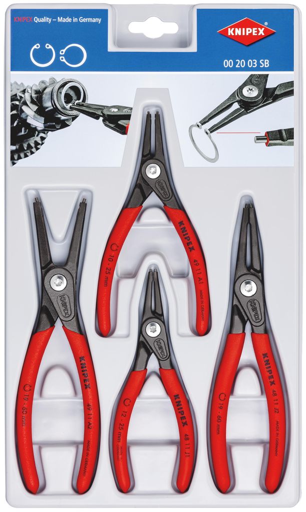 KNIPEX Präzisions-Sicherungsringzangen-Set 310 mm