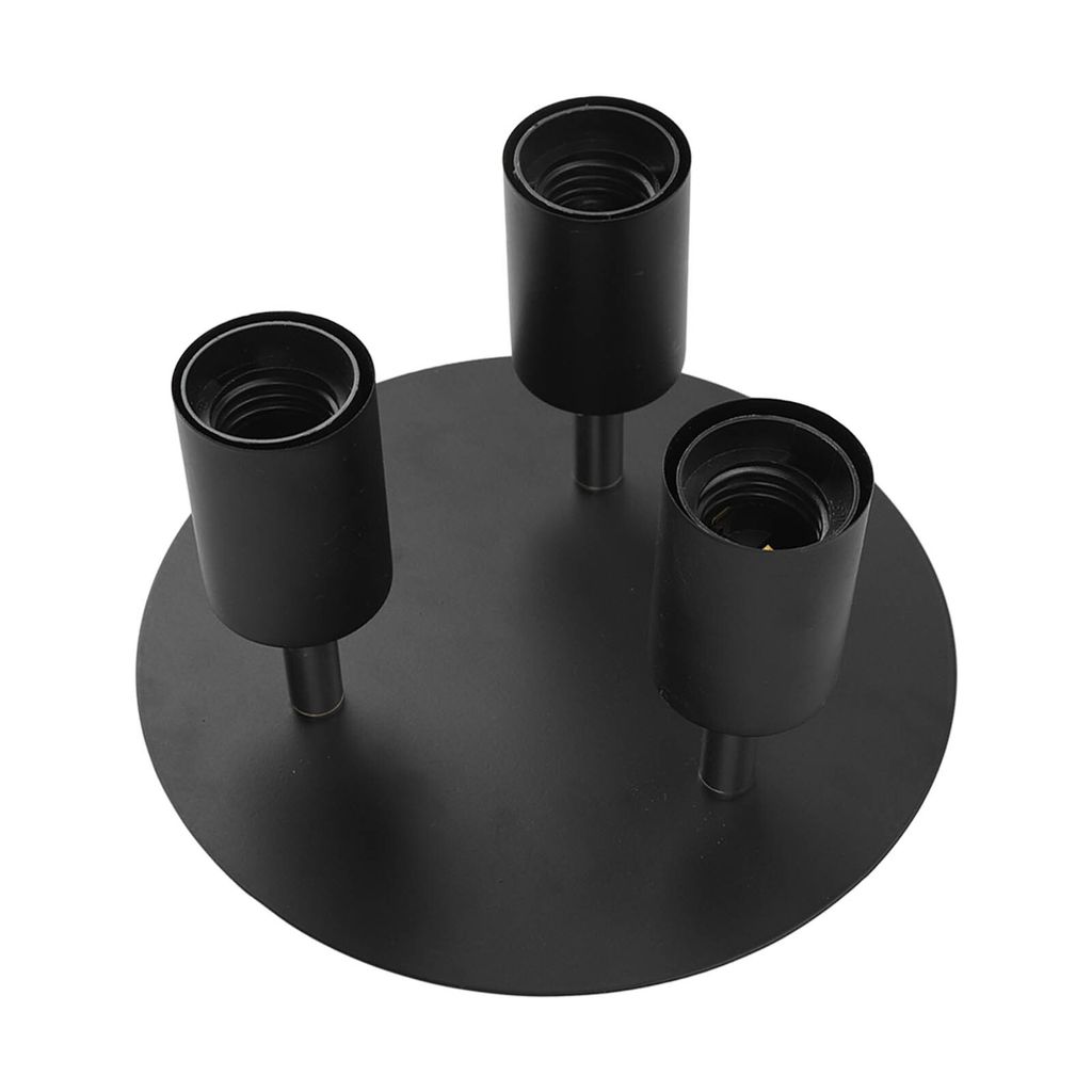 Deckenstrahlerhalter,Runder Deckenstrahler,3 Lichter Schiene Licht Halter,3 Kopf rotierende Lampe Basis,Decke Spot Lampe Halter,Drehbare Decke Lamp...