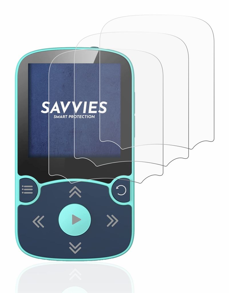 Savvies 6 Pack Screen Protector Compatible With AGPtek 8GB MP3-Player Protection Film Clear - View #12