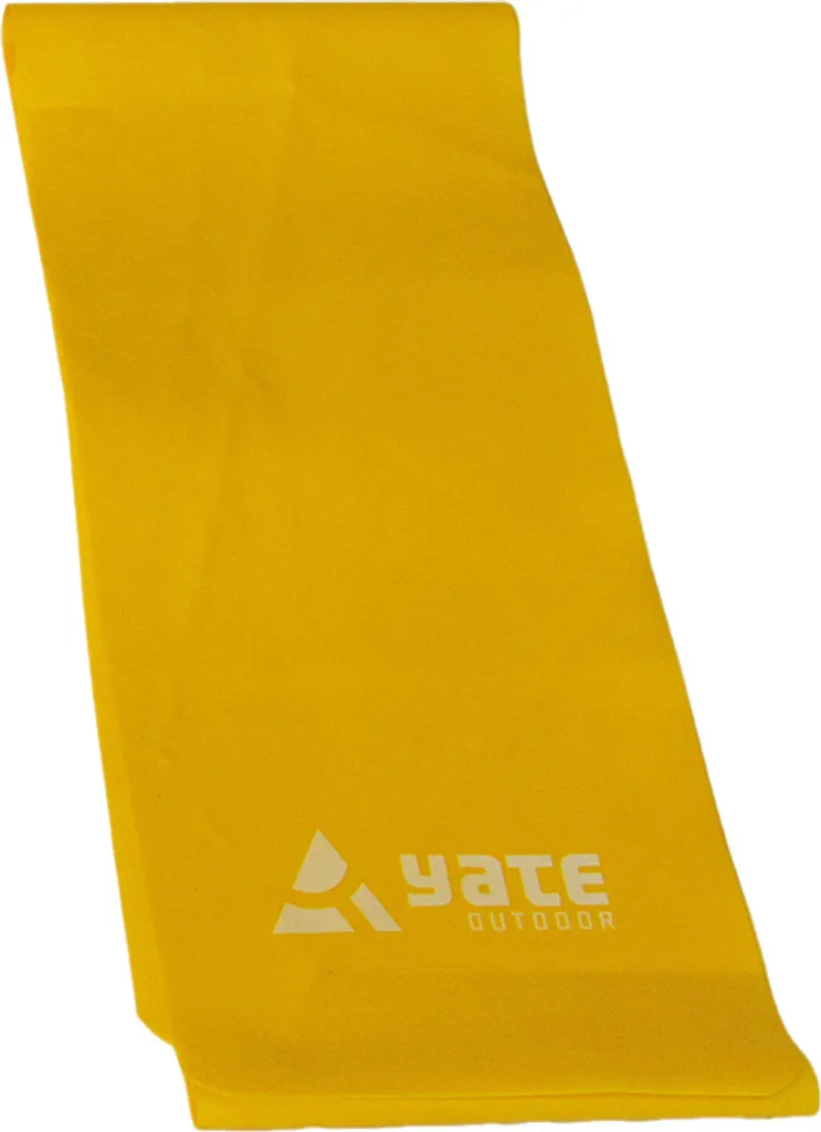 Rouleau de Bande d'Exercice 25m YATE FIT BAND Résistance Souple Jaune