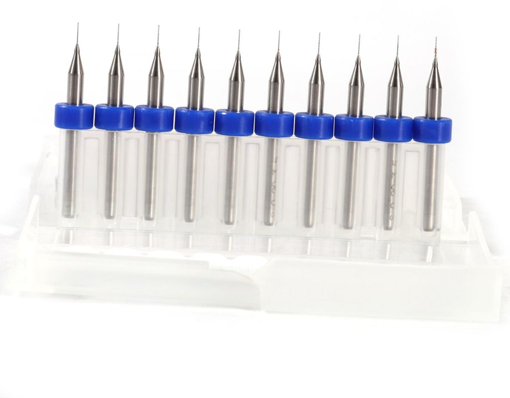 Hartmetall-Mikrobohrer für Leiterplatten (0,2 mm)
