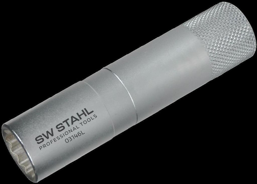 SW-Stahl 03146L Zündkerzeneinsatz, 3/8", 16 mm, Zwölfkant