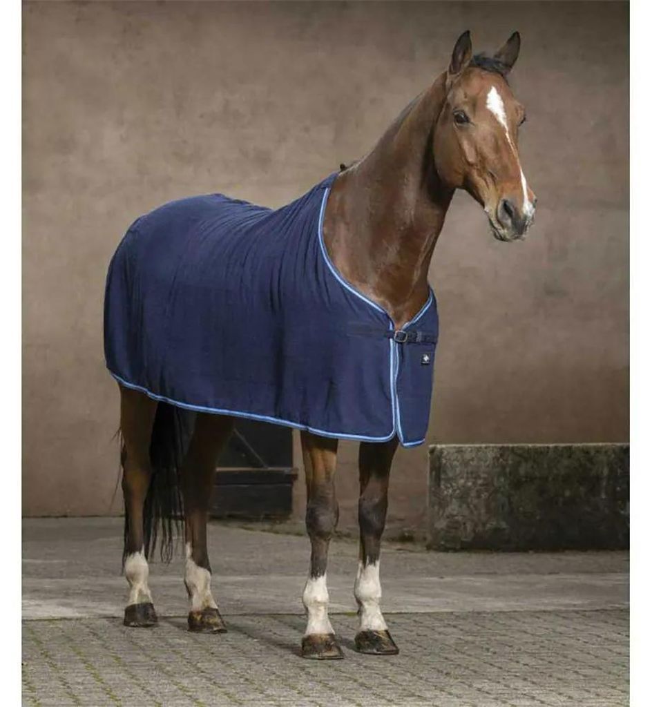 Equithème Riding World Èponge Frotteedecke - marineblau Produktbild 