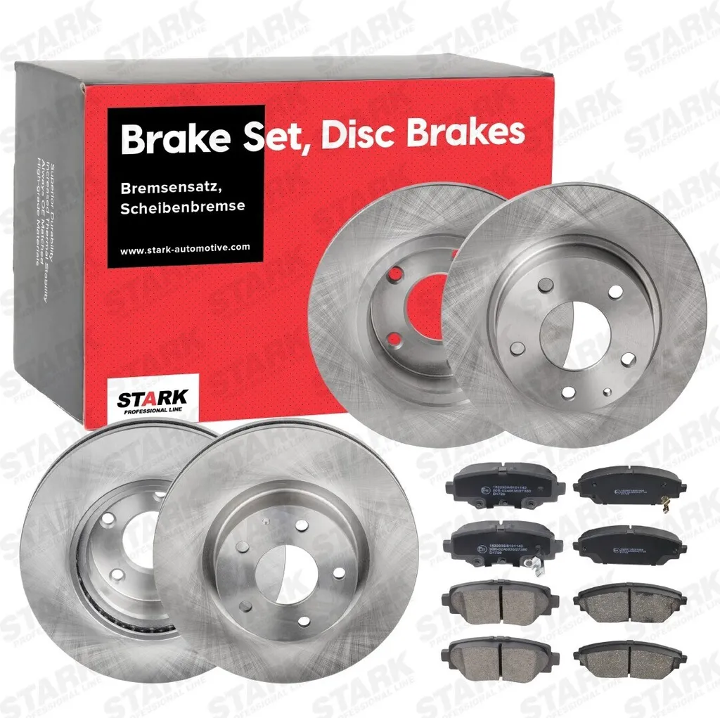 Kit de freinage complet avec disques et plaquettes pour 3 (BM, BN)