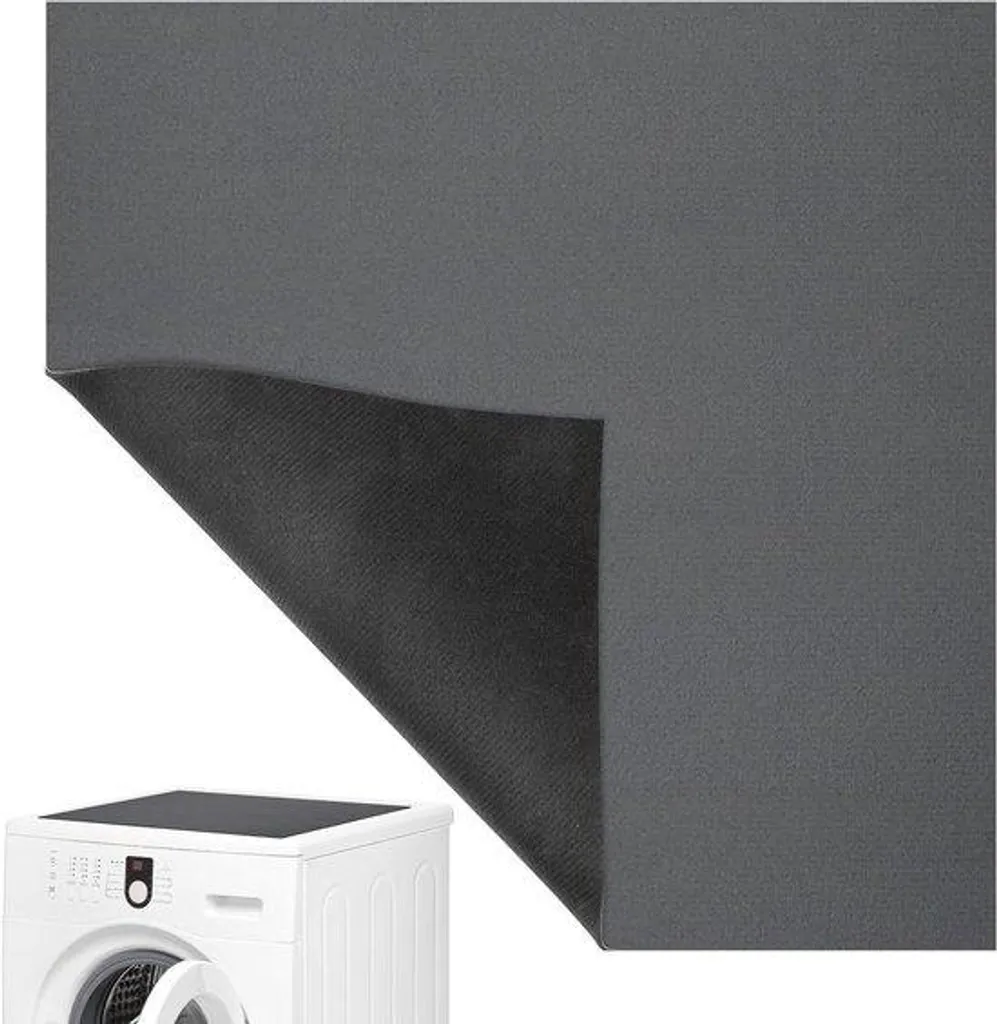 Tapis antidérapant gris 60x60 cm en matériau résistant anti-rayures