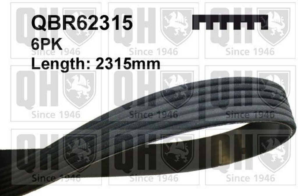 QUINTON HAZELL Keilrippenriemen 2315mm passend für MERCEDES-BENZ C-Klasse Limousine (W204) QBR62315