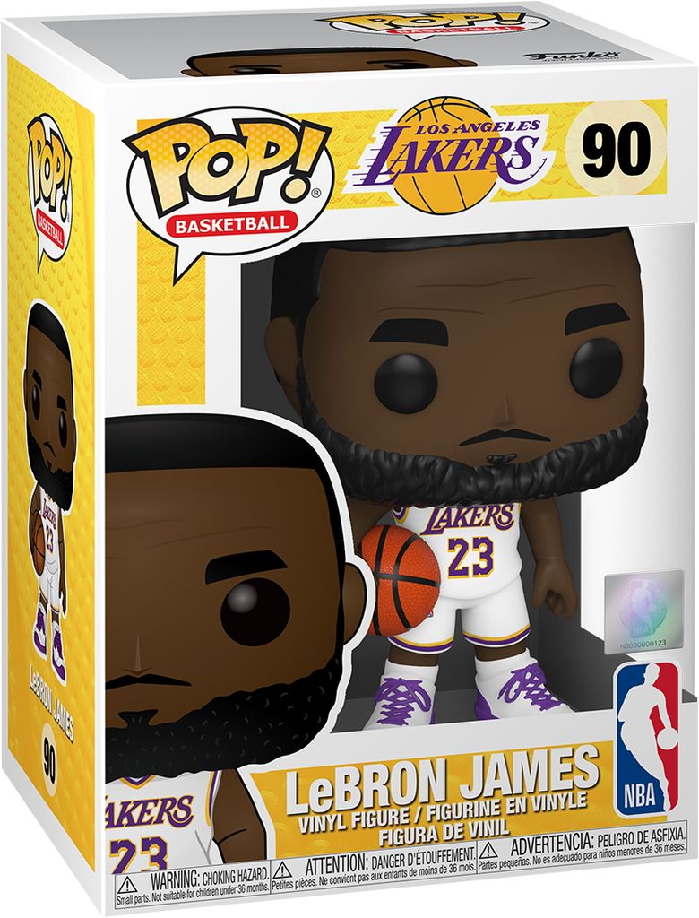 NBA Los Angeles Lakers - LeBron James 90 - Funko Pop! - Produktbild 
