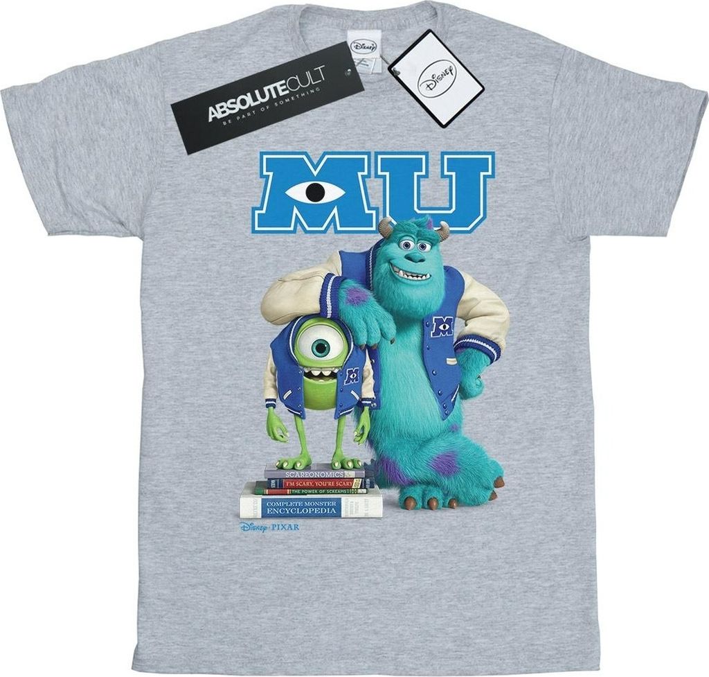 Disney - "Monsters University" T-Shirt für Herren BI19019 (L) (Grau)