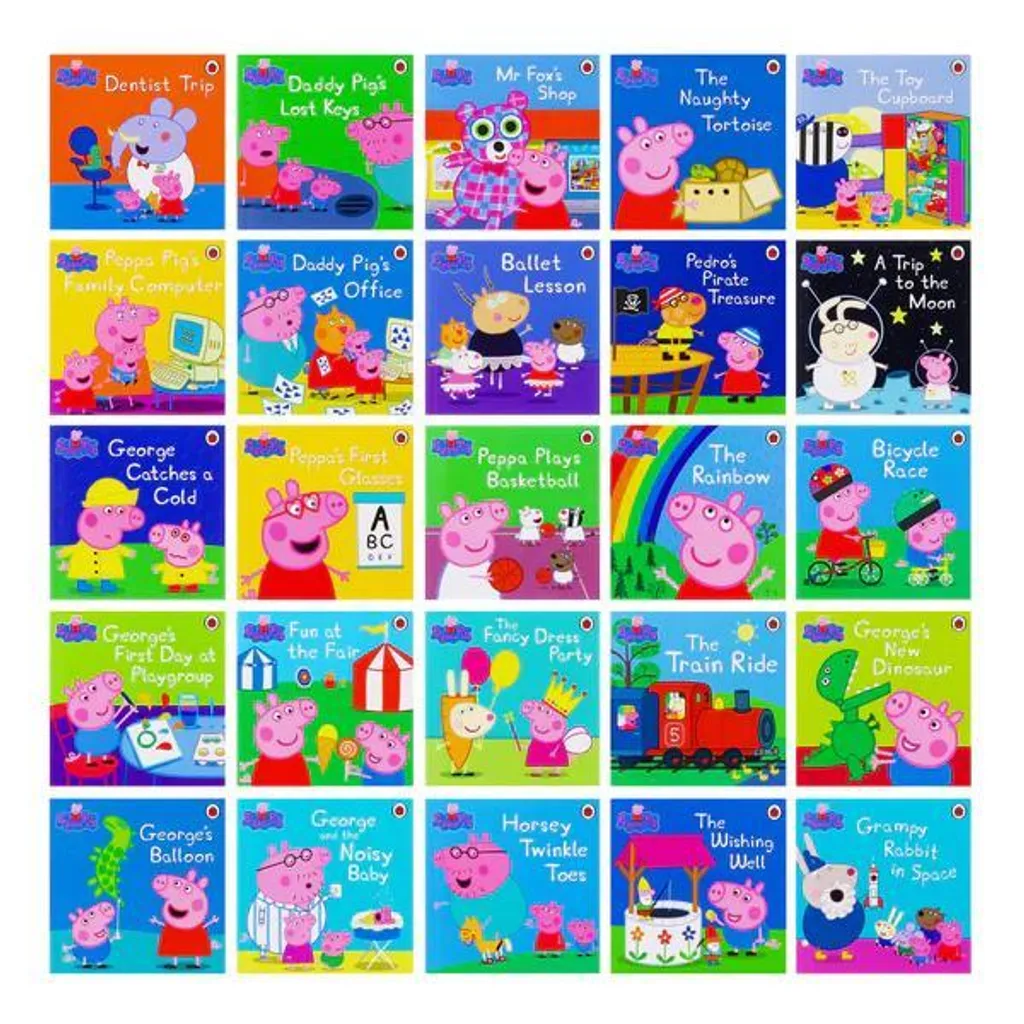 Peppa Pig 50 Livres en Coffret : Ne Manquez Plus Jamais d'Histoires