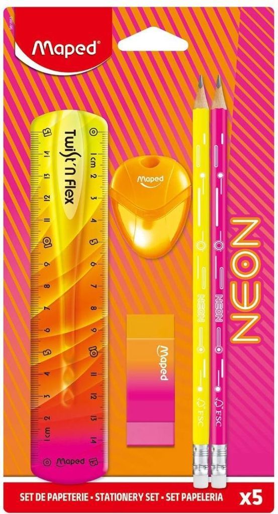 MAPED Neon Schulzubehö r-Set