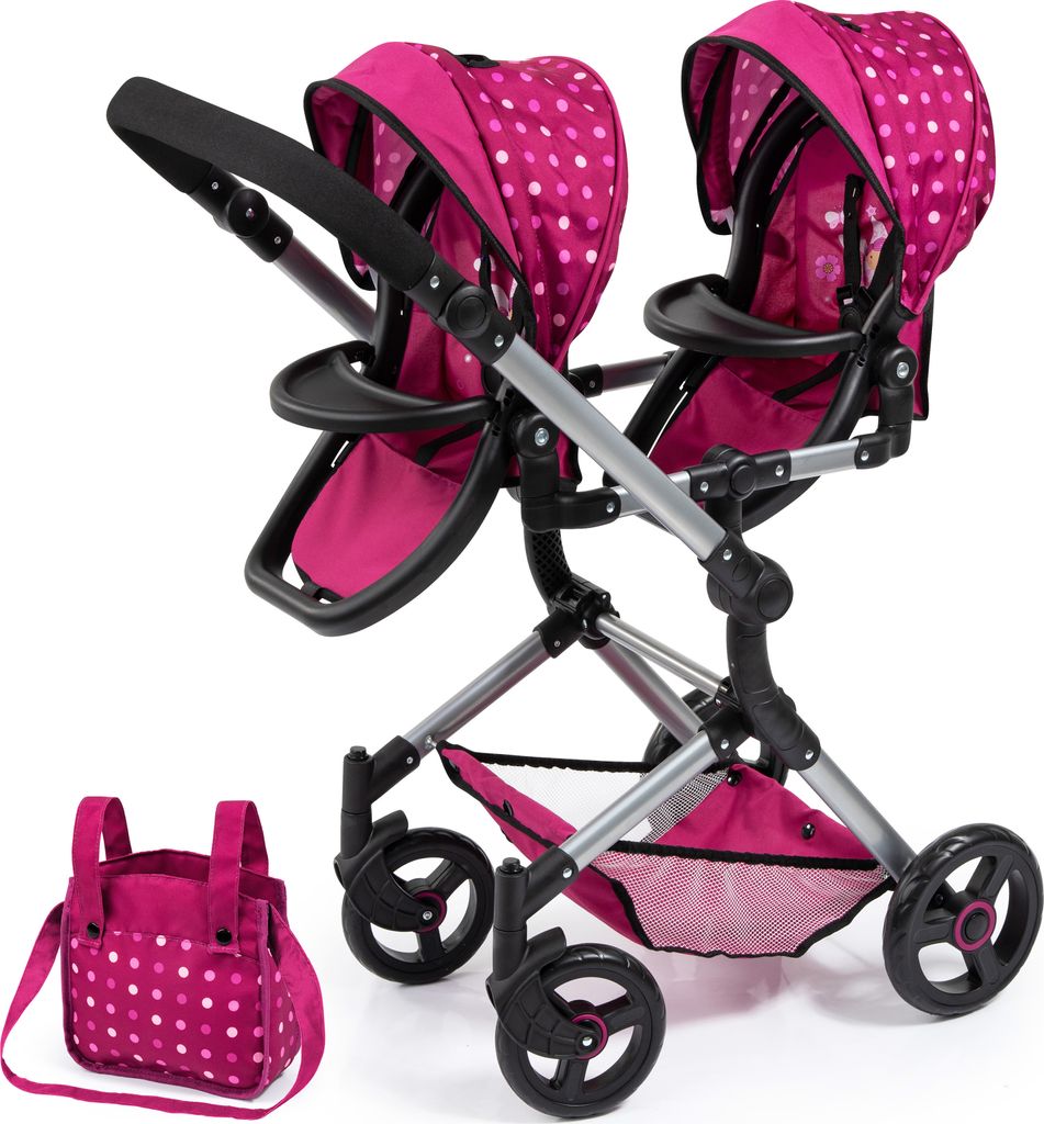 Bayer Design 26267AA Puppenwagen Twin Neo mit Tasche, Produktbild 1