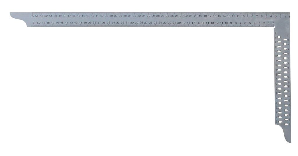 Tesařský čtverec ZN 700 mm se stupnicí mm typu A a otvory Obrázek produktu 