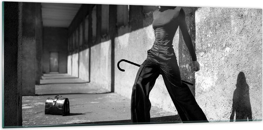 Bilder auf glas - Einteilig - Fotografie Mode Frau - 120x50cm - Glasbilder - Wandbilder - Bilder - zum Aufhängen bereit - Wanddekoration aus Glas ...