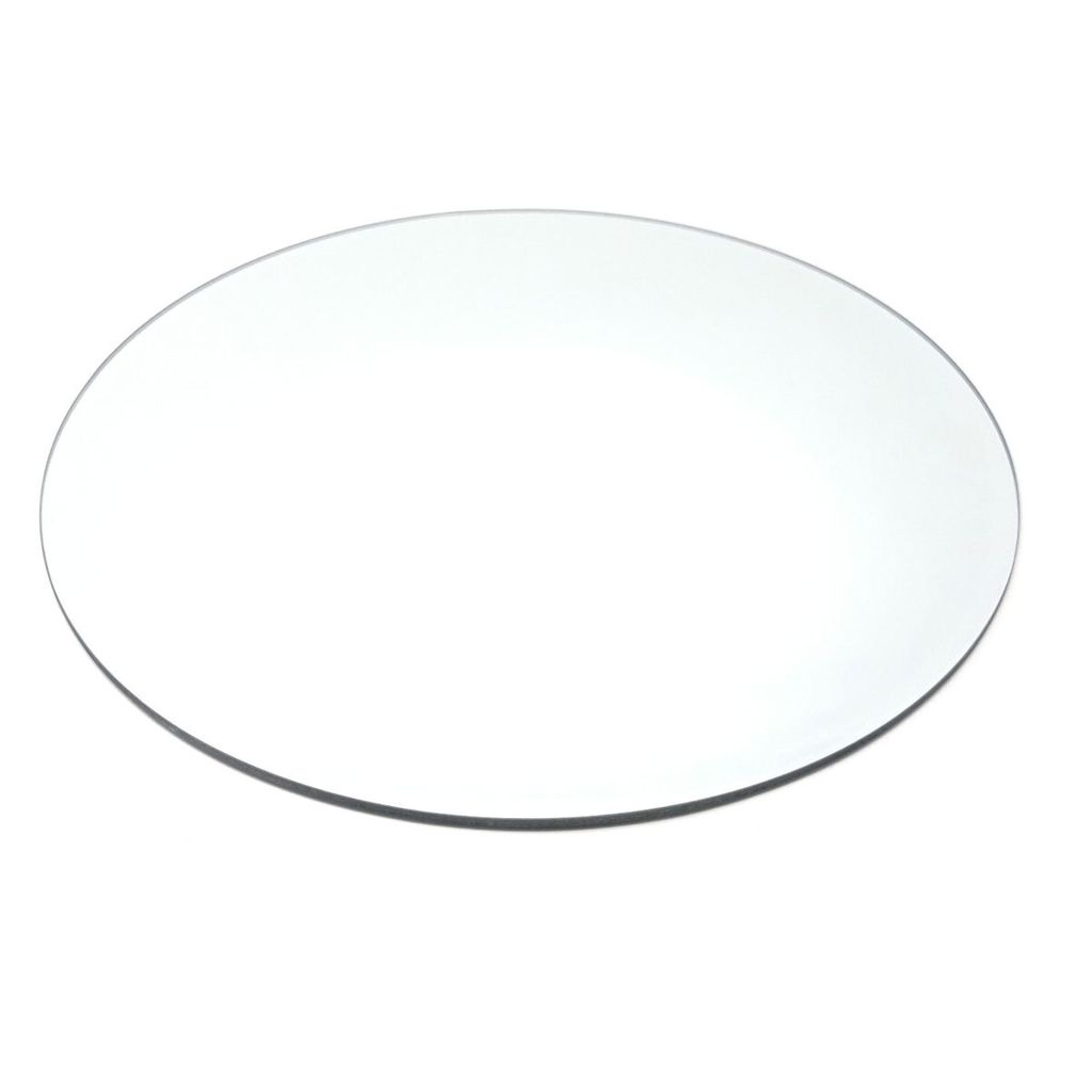 Sandra Rich plaque ronde en verre et miroir en forme de Image du produit 