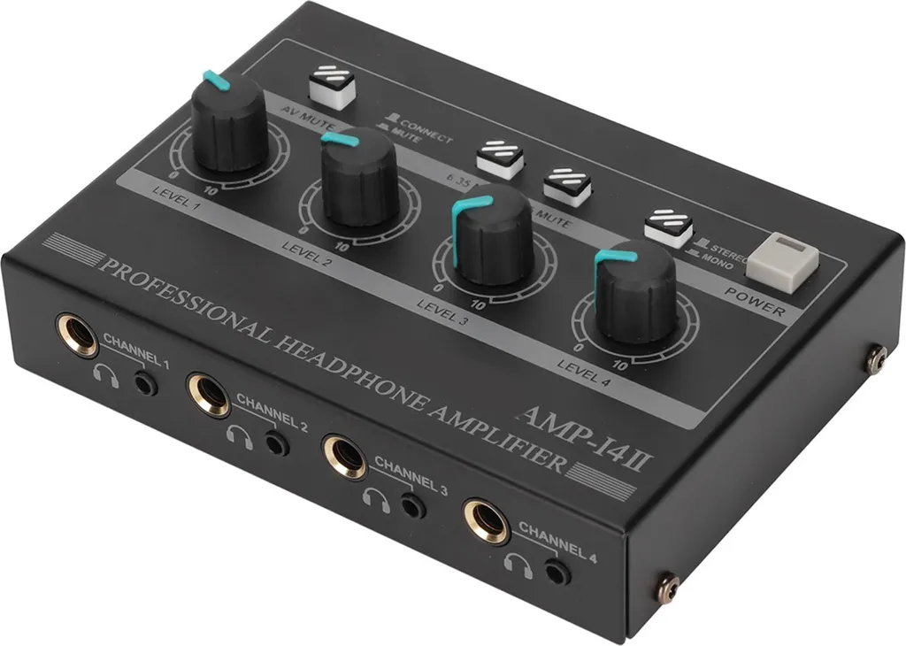 Ampli pour casque audio 4 canaux pour supprimer le manque de prises son