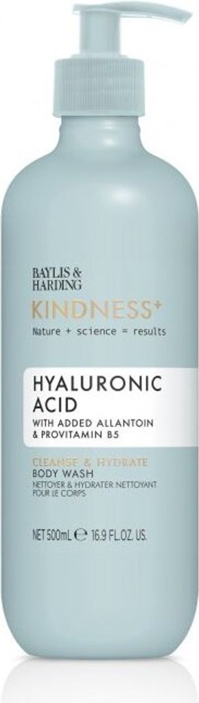 Baylis & Harding Kindness+ Hydratisierendes Duschgel mit Hyaluronsäure, 500ml