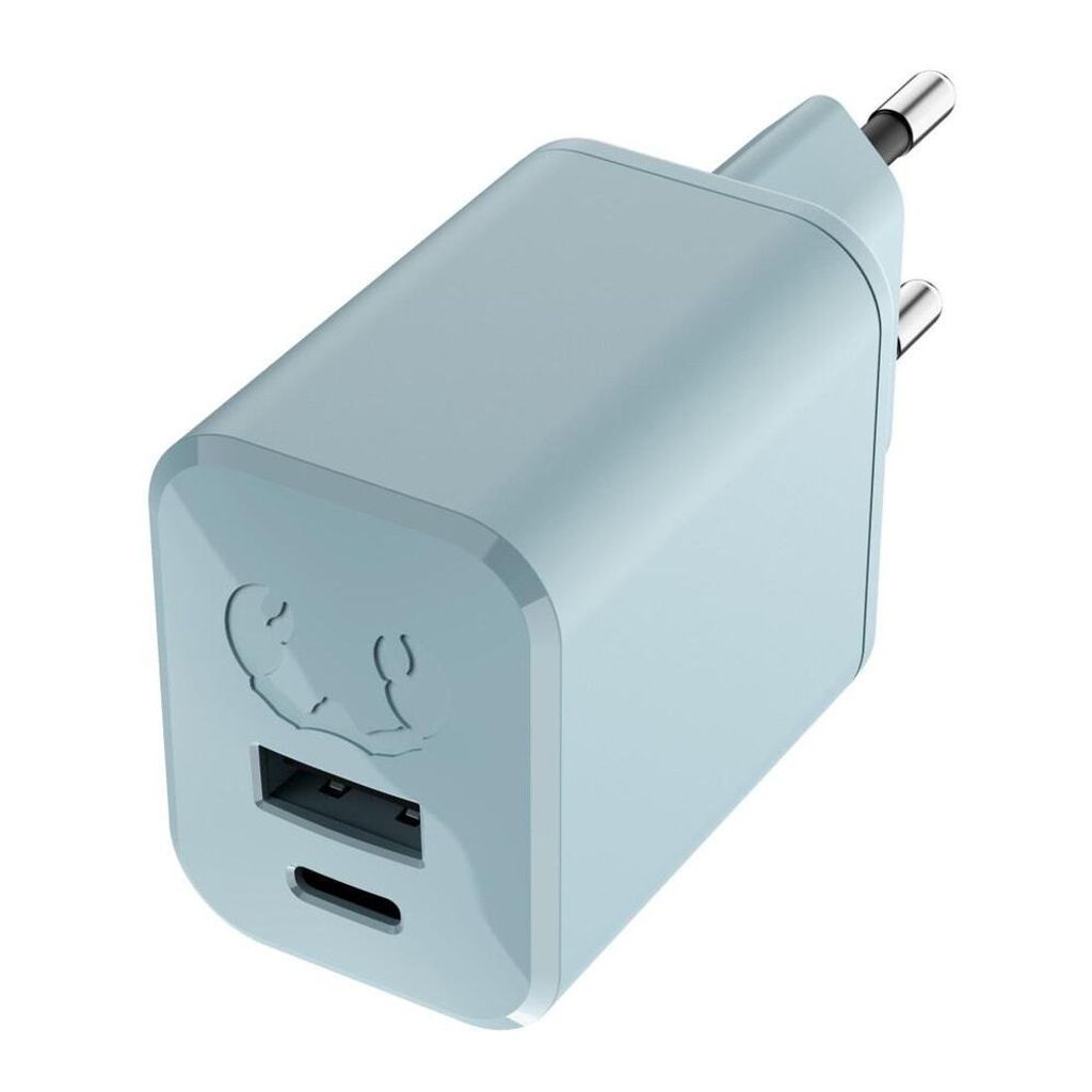 FRESH 'N REBEL USB-C+A Mini Charger PD 45W, Dusky Blue (00220549)