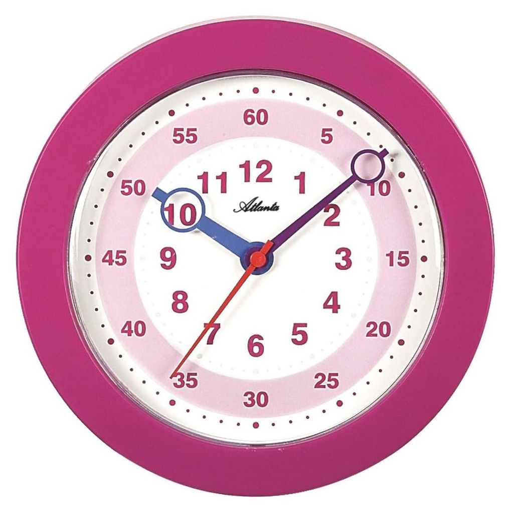 Atlanta Atlanta 4481/17 violett Kinder-Wanduhr, Quartz Produktbild 