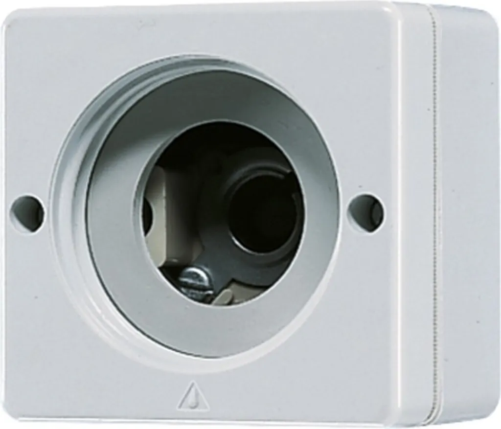 JUNG 637-14W - Plaque Simple Blanche Durable pour Mécanismes d'Interrupteur