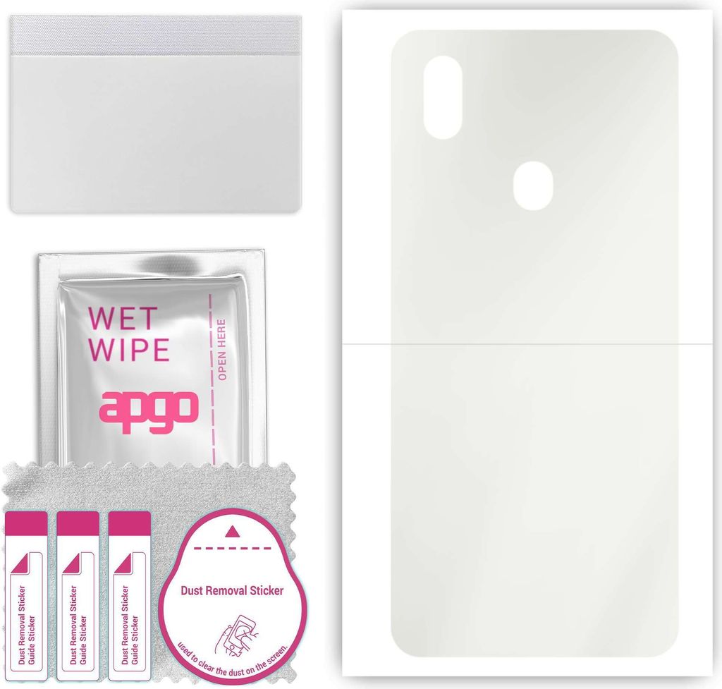 apgo Rückseite Schutzfolie, Matt, kompatibel mit ZTE Blade A7 Prime, Hinten Hydrogel-Displayschutzfolie mit Positionierhilfe, kratzfest, einfache ...