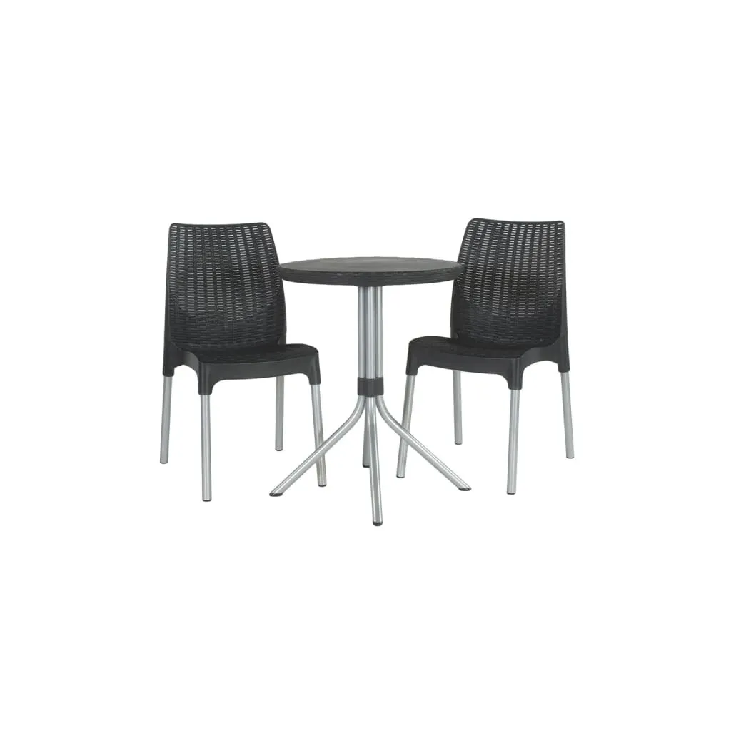Aménager son balcon avec le set de bistrot Keter Chelsea Graphite