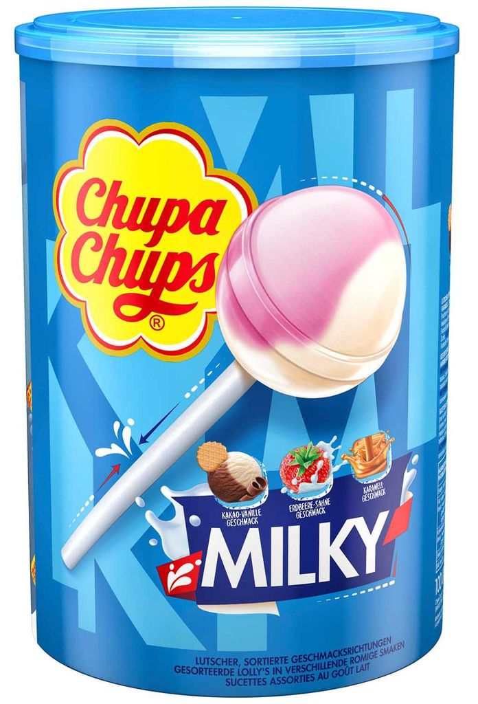 Chupa Chups Lollipops plechovka 100 kusov rôzne príchute Obrázok produktu 
