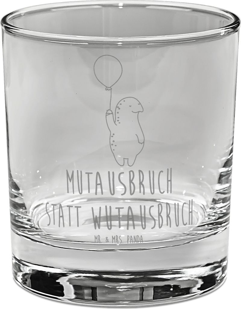 Mr. & Mrs. Panda Glas Schildkröte Luftballon - Transparent - Geschenk, Ballon, Schildkröten, Trinkglas, gravur, Motivationsspruch, Cocktailglas, ...