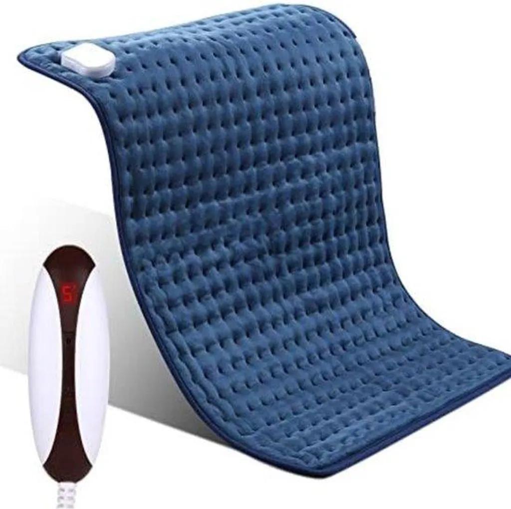 Coussin chauffant électrique doux 30x40cm - 3 niveaux de chaleur