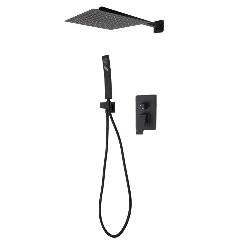 Unterputz Duschsystem mit Handbrause Bad Regendusche 30cm Produktbild 4
