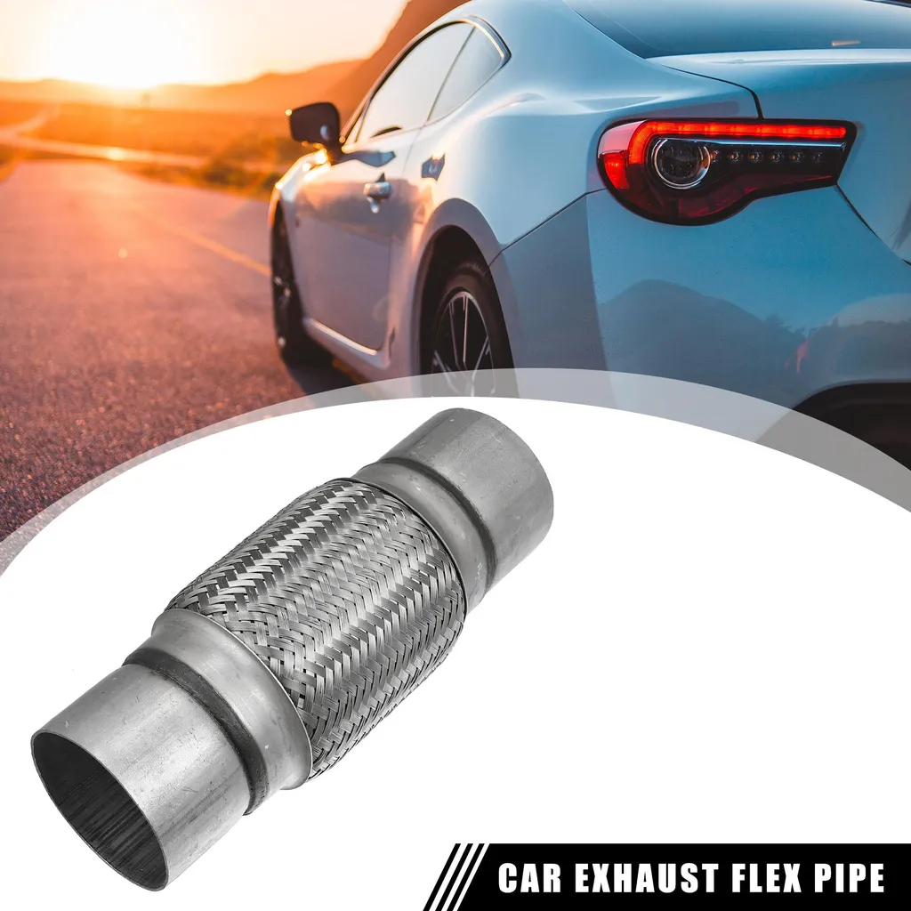Raccord flexible d'échappement inox 3 pouces avec tube d'extension